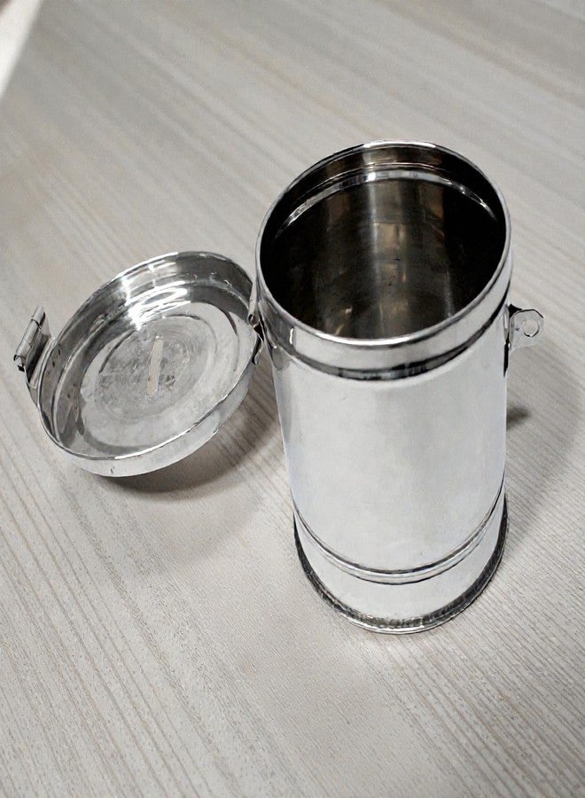 Standify® 1500ML Big Money Bank_A Stainless Steel Money Box Heavy Duty Bachat Gulak for Kids & Adults Unbreakable Piggy Bank. - Image 2